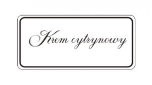 Etykiety krem cytrynowy