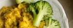 Risotto z zielonym groszkiem i dynią
