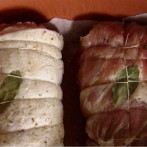Pieczona karkówka i boczek nadziewany suszonymi pomidorami