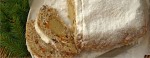 Stollen z marcepanem i bakaliami (bez glutenu)