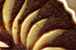 Czekoladowa tarta z gruszkami (bez glutenu)